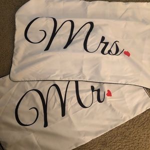 Mr and Mrs pillow cases